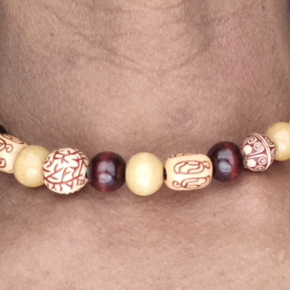 Handcrafted Mens Tibeton Neclace/Braclet Set! - Picture 7 of 7